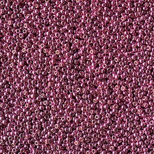 11/0 Duracoat Galvanized Hot Pink #94210 - Size 11 Miyuki Round Seed Beads - 23 gram tube - 11/0 seed beads 11-94210