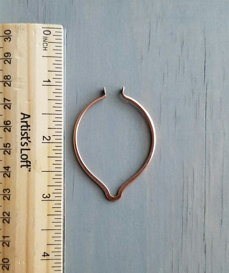 Open Pointed Oval Frame Copper 2 Pieces 51mm X Etsy