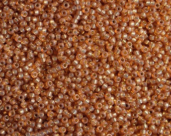 11/0 Duracoat S/L Rose Gold #94233 - Size 11 Miyuki Round Seed Beads - 23 gram tube - 11/0 seed beads 11-94233