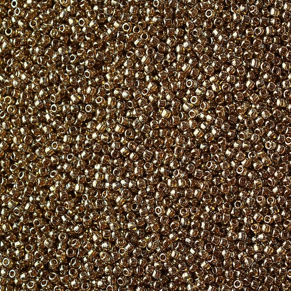 11/0 Gold Lustered Montana Blue #204 - Size 11 Toho Round Seed Beads - 23 gram tube - 11/0 seed beads TR-11-204