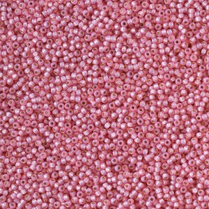 11/0 Duracoat Silver-Lined Dyed Pink #94237 (S/L) - Size 11 Miyuki Round Seed Beads - 23 gram tube - 11/0 seed beads 11-94237