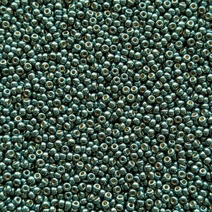 11/0 Duracoat Galvanized Seafoam #94217 - Perline per semi rotonde Miyuki misura 11 - Tubo da 23 grammi - Perline per semi 11/0 11-94217