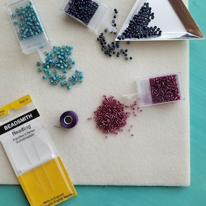 Beading Mats 3 pack 11 x 14 Vellux / Foam Bead Mat, Beading Work Surface image 2