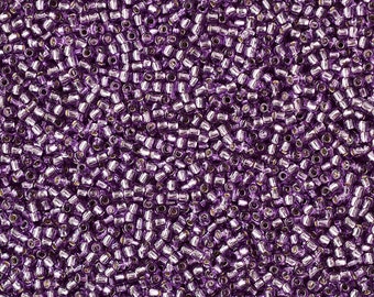 11/0 Silver-Lined Lt Grape #2219 - Size 11 Toho Round Seed Beads - 23 gram tube - 11/0 seed beads TR-11-2219