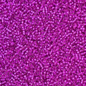11/0 S / L Fuchsia #91340 - Größe 11 Runde Miyuki Rocailles - 23 Gramm Tube - 11/0 Rocailles 11-91340