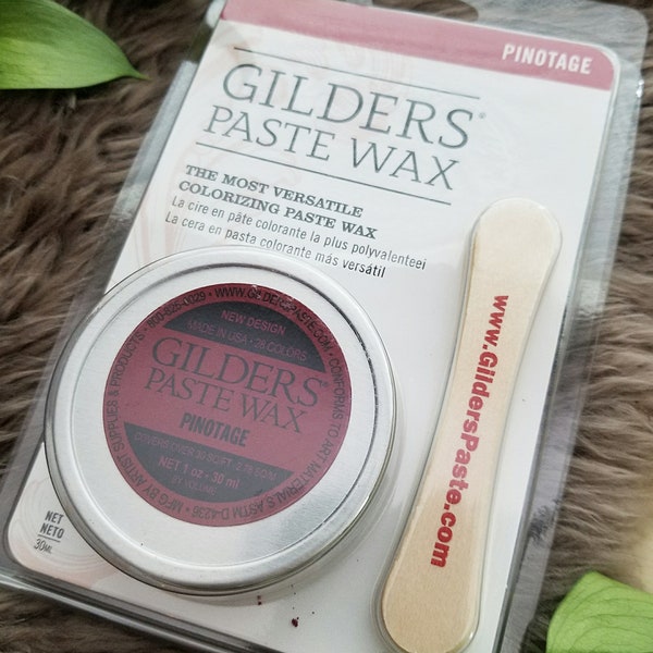 Gilders Paste Wax - Pinotage (Deep Red) >> 1 oz. - 30 ml - Cire de pâte colorante pour bois, argile polymère, métal et plus