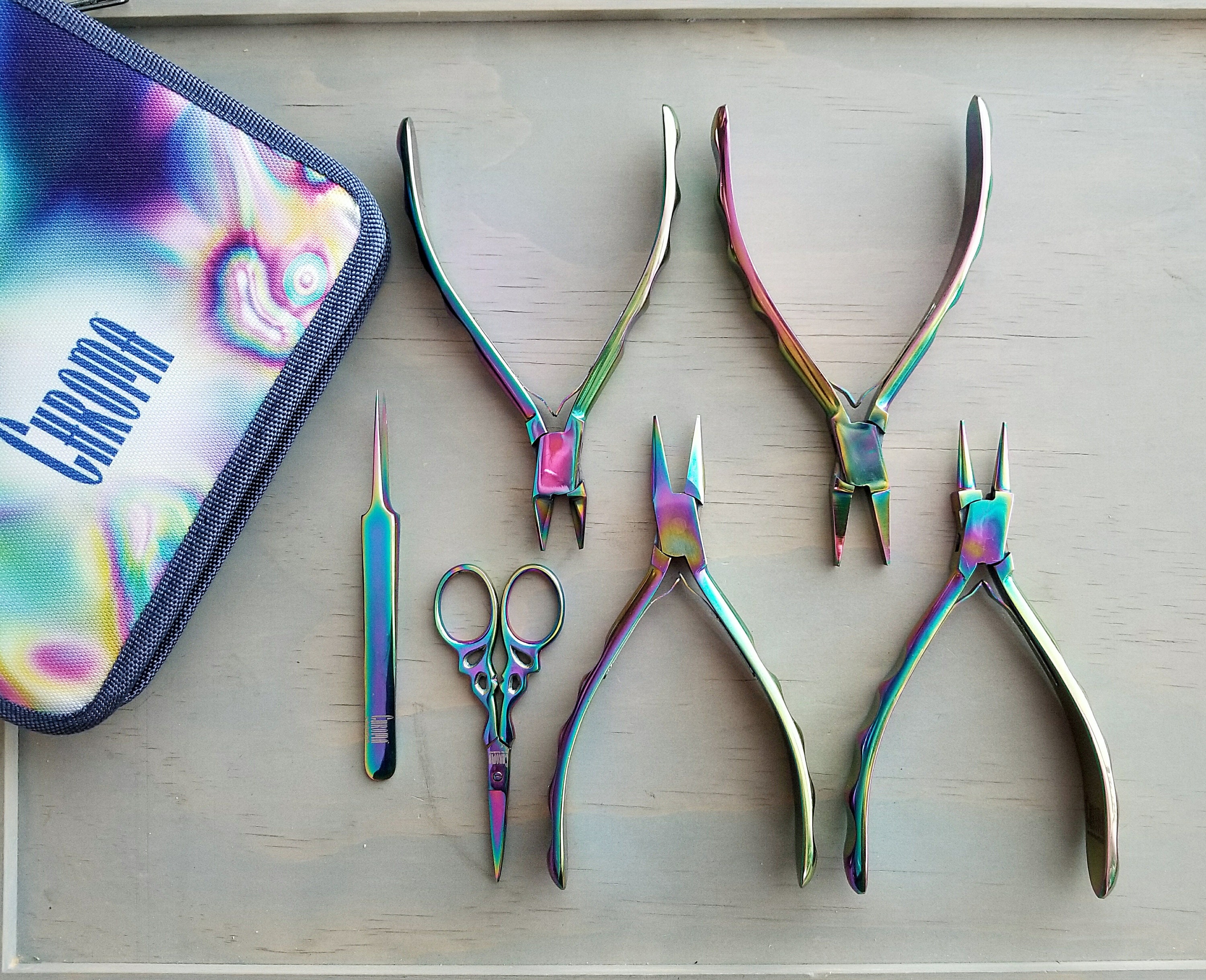 Chroma Pliers & Tool Set > Beadsmith 6 Piece Chroma Tools Set - Rainbow ...