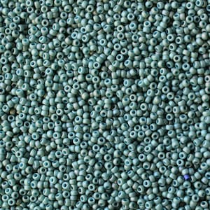 11/0 Frost Opaque Glaze Rainbow Celadon #94701 - Perline rotonde Miyuki misura 11 - Tubo da 23 grammi - Perline 11/0 11-94701