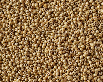 11/0 PermaFinish Matte Galvanized Starlight #PF557F - Size 11 Toho Round Seed Beads - 23 gram tube - 11/0 seed beads TR-11-PF557F