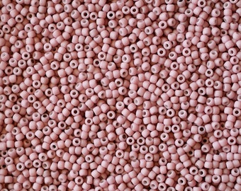 11/0 Opaque Pastel Frosted Plumeria #765 - Size 11 Toho Round Seed Beads - 23 gram tube - 11/0 seed beads TR-11-765