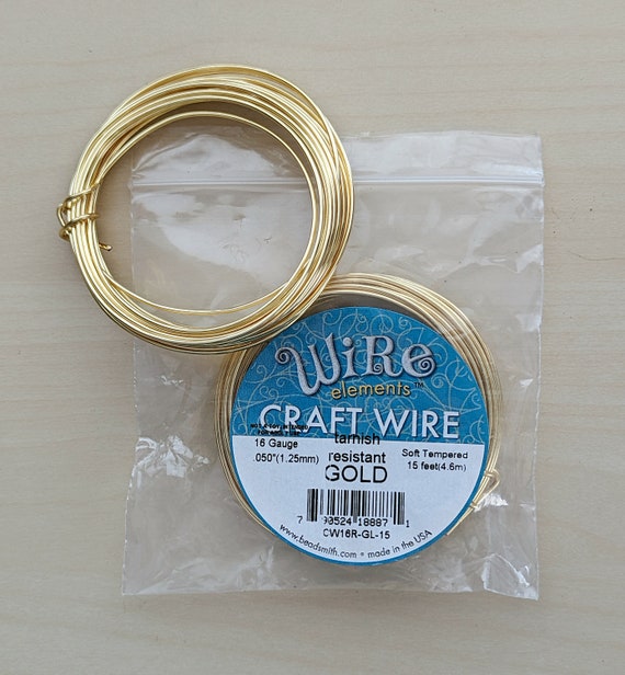BULK Gold Tone Craft Wire - Tarnish Resistant - Choose Your Length