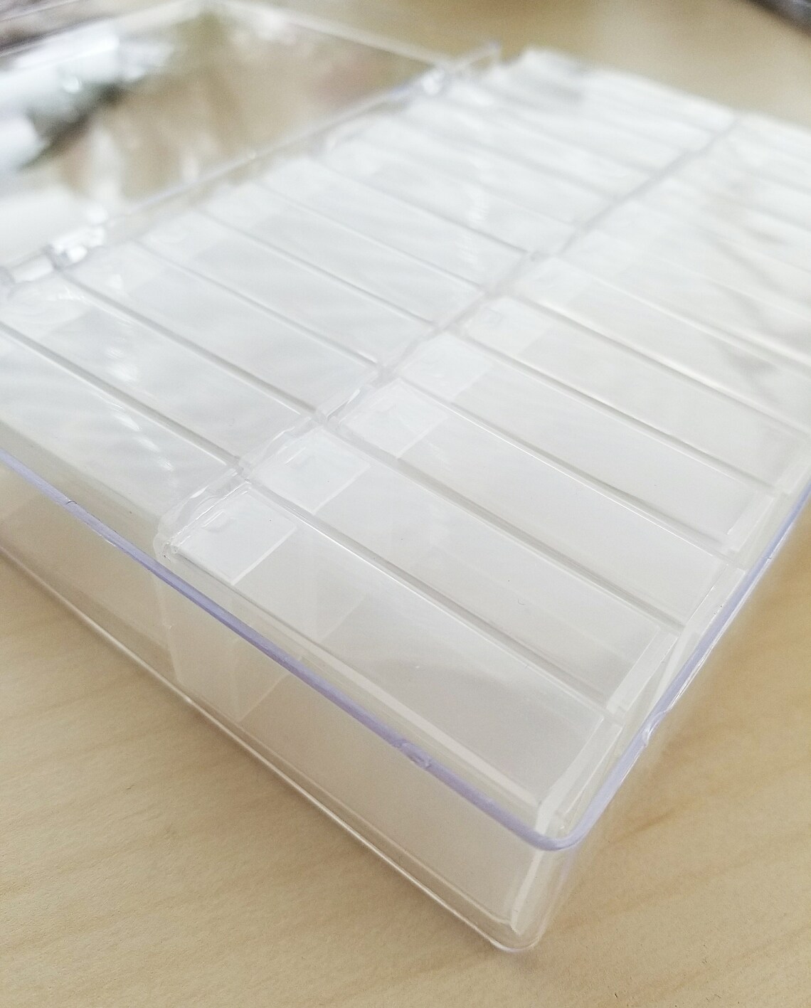 Small Plastic Storage Box w/ Flip Top Boxes 6 x Etsy