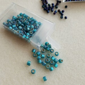 Flip Top Bead Boxes Small Bead Storage, Seed Bead Organizer, Clear Plastic Container 1 1.25 1.5 2 or 3 Tall 12, 20, or 50 pcs image 5