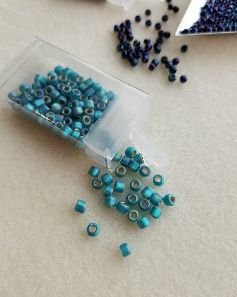 Flip Top Bead Boxes Small Bead Storage Seed Bead Etsy