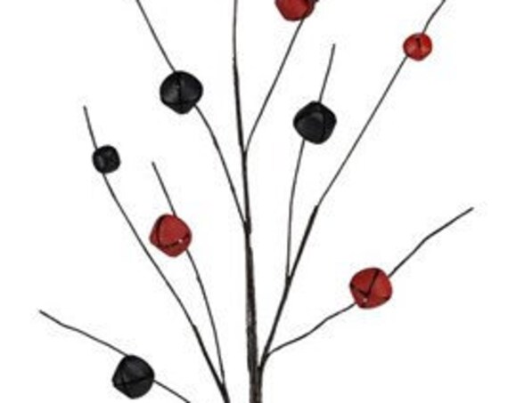 CHRISTMAS PICKS - Floral Picks - Picks - Christmas Decor - Bell Spray - Jingle Bells - Christmas Picks - Christmas Spray