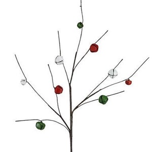 CHRISTMAS PICKS - Floral Picks - Picks - Christmas Decor - Bell Spray - Jingle Bells - Christmas Picks - Christmas Spray