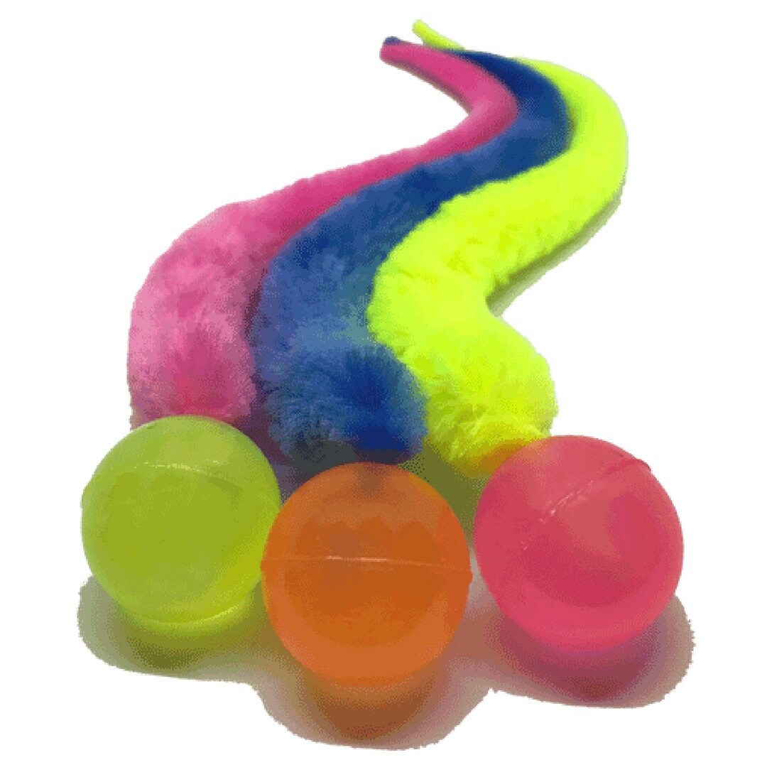 Best cat toy bouncy ball with catnip scented wiggly tail | Etsy