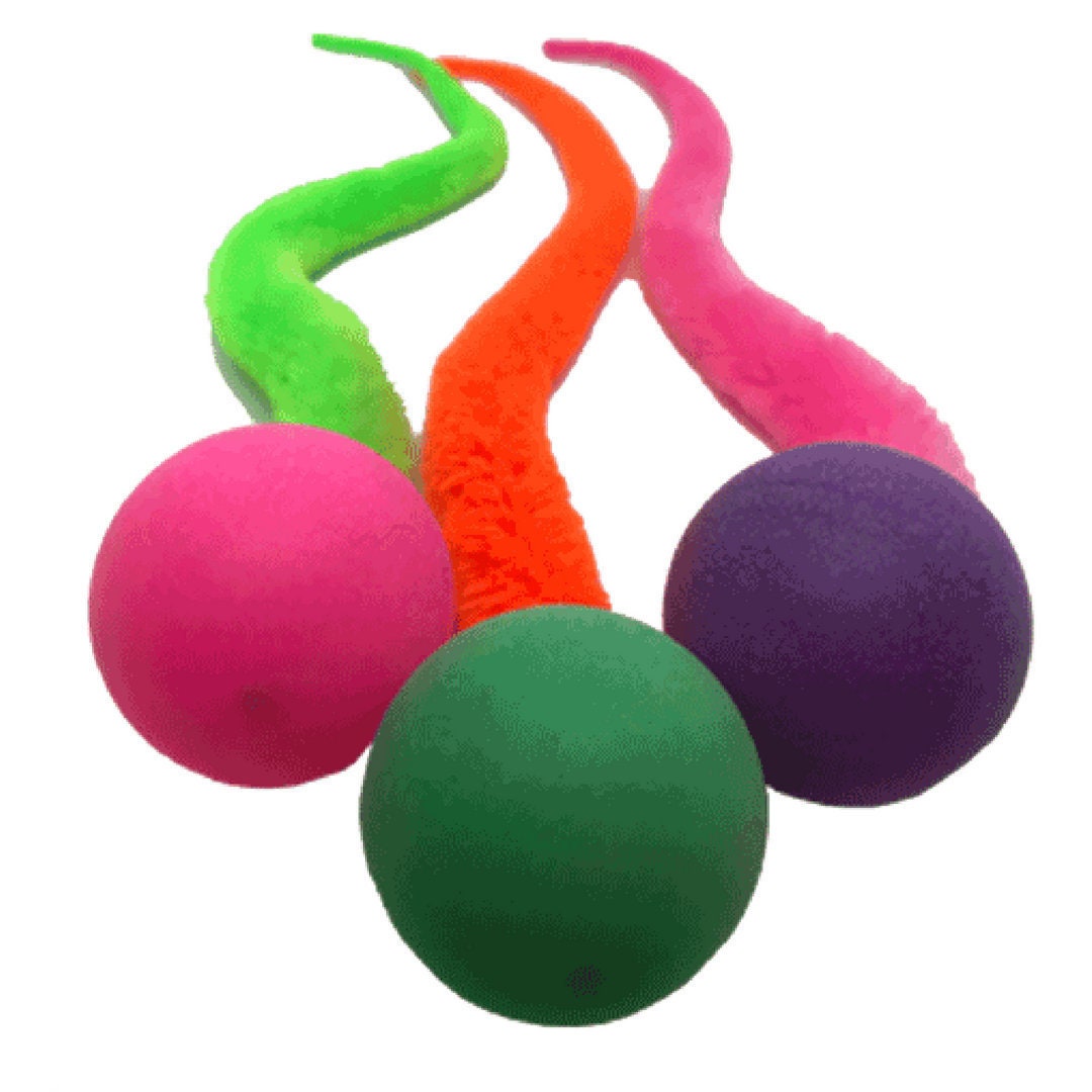 3 Wiggly Pong cat toy ball with catnip scented lifelike tail Etsy
