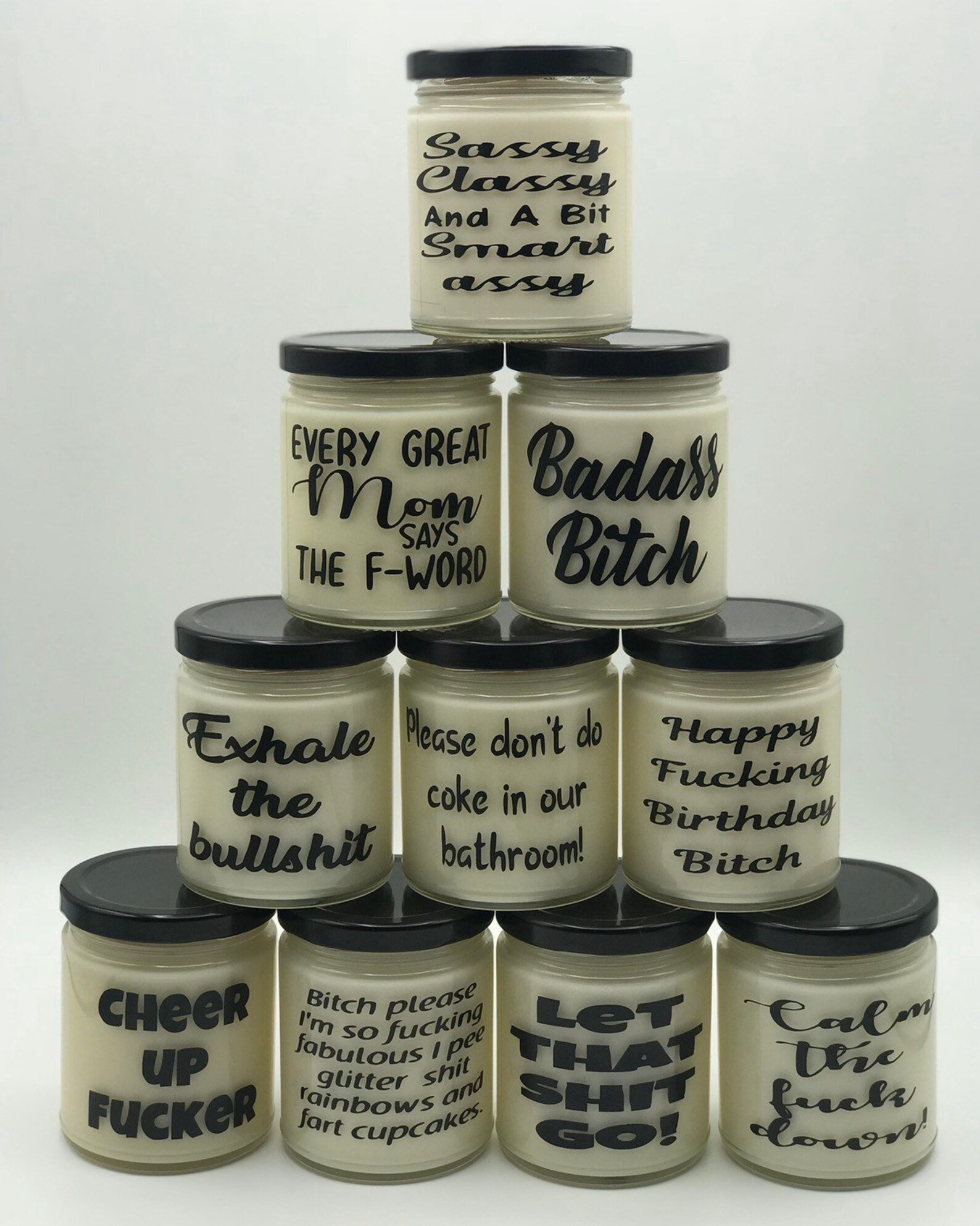 Path to inner peace swear candles funny gift birthday gift Etsy