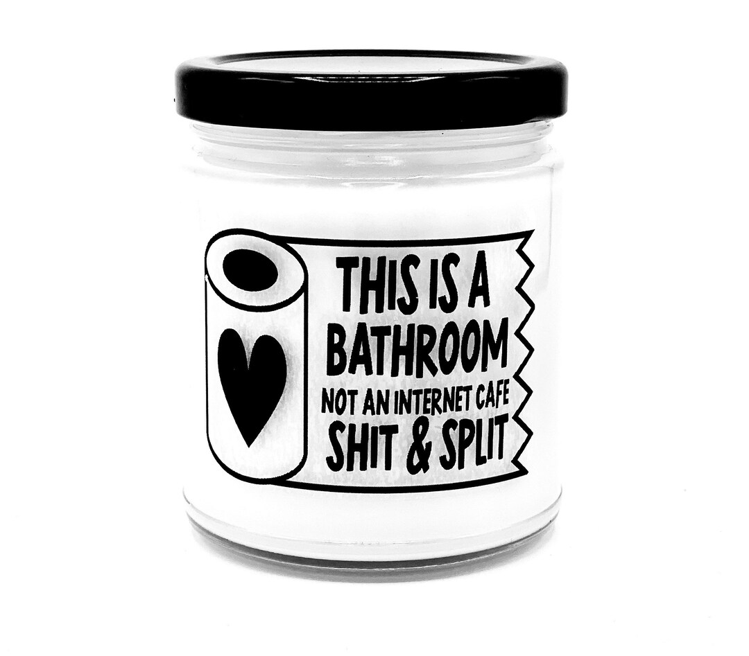 This is a Bathroom Not an Cafe Funny Bathroom Candle Etsy