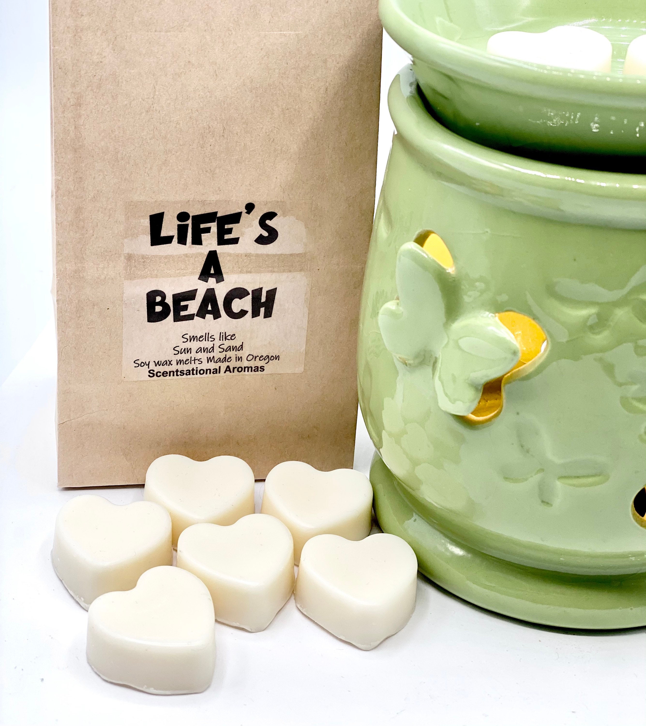 Sun and Sand wax melts soy wax funny wax melts heart wax Etsy
