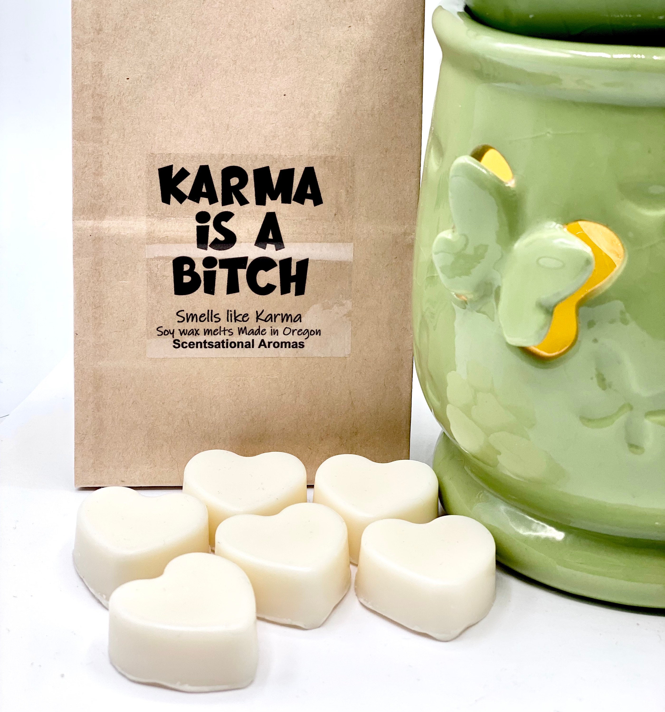 Karma wax melts soy wax funny wax melts heart wax melts Etsy