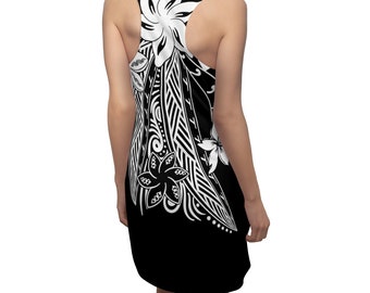 tahitian print dresses