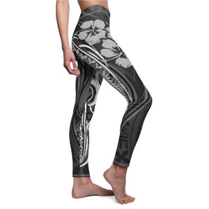 Blue Polynesian Tribal Leggings Polynesian Tribal Tights Hawaiian Tribal Leggings Hawaiian Print Leggings Hawaiian Print Yoga Pants Etsy Canada