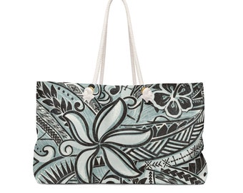 Hawaiian Beach Bag - Ocean Spray Bag - Polynesian Designer Beach Bag