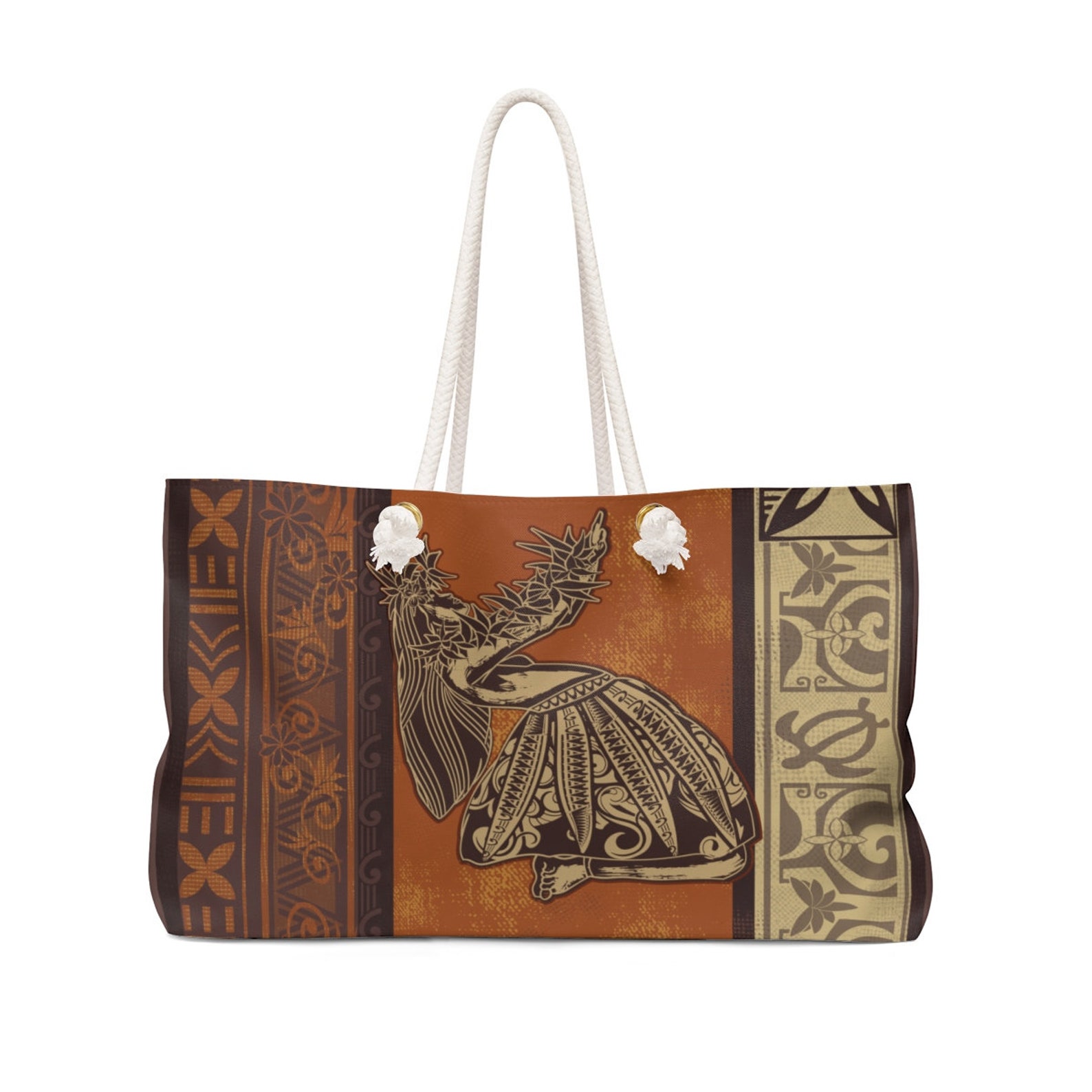 Hula Beach Bag Hawaiian Style Bag Polynesian Designer | Etsy
