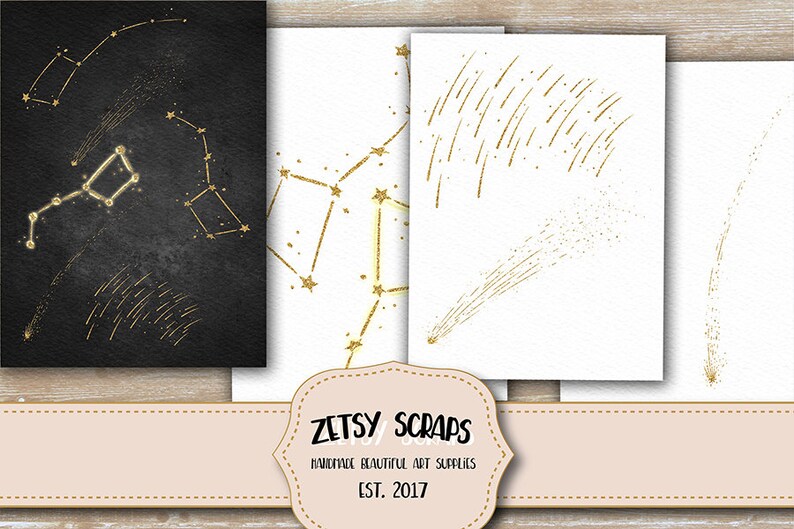 Printable Water Color Unique Galaxy STAR GAZER Papers Sparkle - Etsy