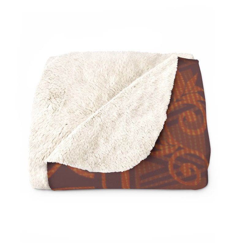 Hawaiian Blanket Hula Dancer Tapa Sherpa Fleece Blanket SAMOAN Blanket