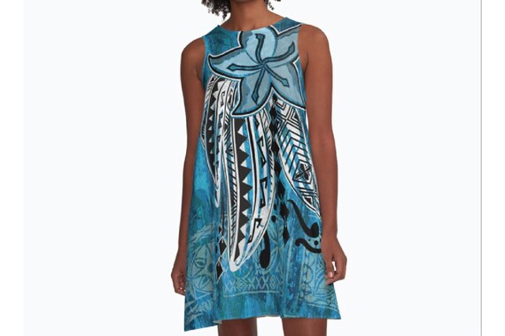 simple hawaiian dress