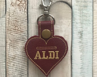Aldi Lover's Quarter Keeper key chain