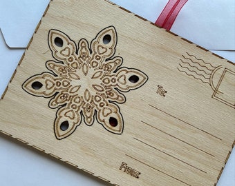 Laser Cut Wood ornament