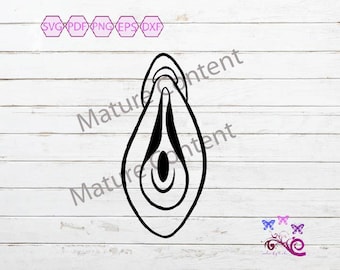 Vagina SVG, Female Genitals, Female Vulva, Vagina Clipart, Clitoris SVG, Vaginal Opening, Love Tunnel, Muscular Canal, Digital Download