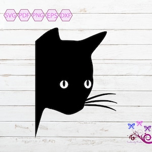 Peeking Cat SVG, Peeking Cat Clipart, Cat Mum SVG, Fur Mom, Cat Decal, Cat Lover SVG, Kitten Decal, Window Decal, Digital Download