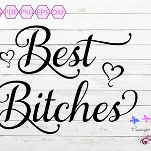Best Bitches SVG, Best Friends SVG, Friends Forever, Friend Gift, Friend Birthday Gift, BFF Svg, Best Bitches Shirt, Digital Download