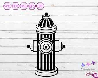 Fire Hydrant SVG, Water Hydrant, Fireman Tool, Hydrant Silhouette, Fire SVG, Tshirt Image, Small Commercial Use, Digital Download