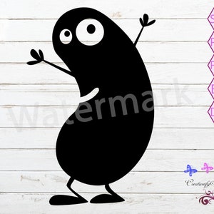 Bean Stickman SVG, Kidney Vector, Potato Man SVG, Cartoon Stickman, Cartoon Bean Vector, Kidney Bean, Digital Download