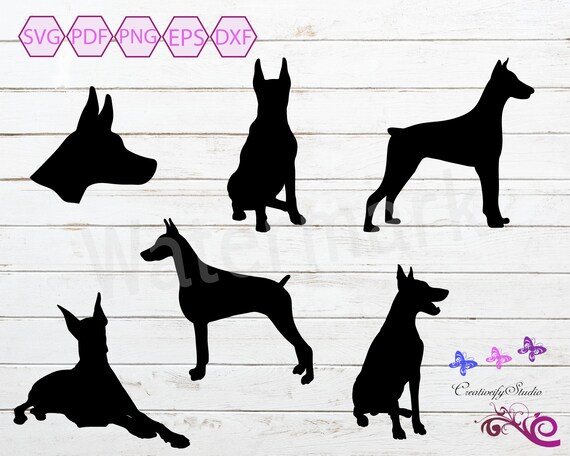 Download Doberman Svg Clipart Silhouette Pet Lover Dog Svg Jumping Etsy 3D SVG Files Ideas | SVG, Paper Crafts, SVG File
