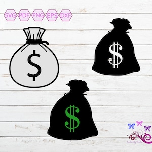 Money Bags Svg, Money Symbol, Currency Symbol, Dollar Sign Bundle, Money Clipart, Piggy Bank, Money Sign, Dollar Bill, Digital Download
