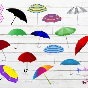 Umbrella SVG, Umbrella Sublimation, Umbrella Bundle, Umbrella Clipart, Rainy Day, Rain Bundle, Small Commercial Use, Digital Download