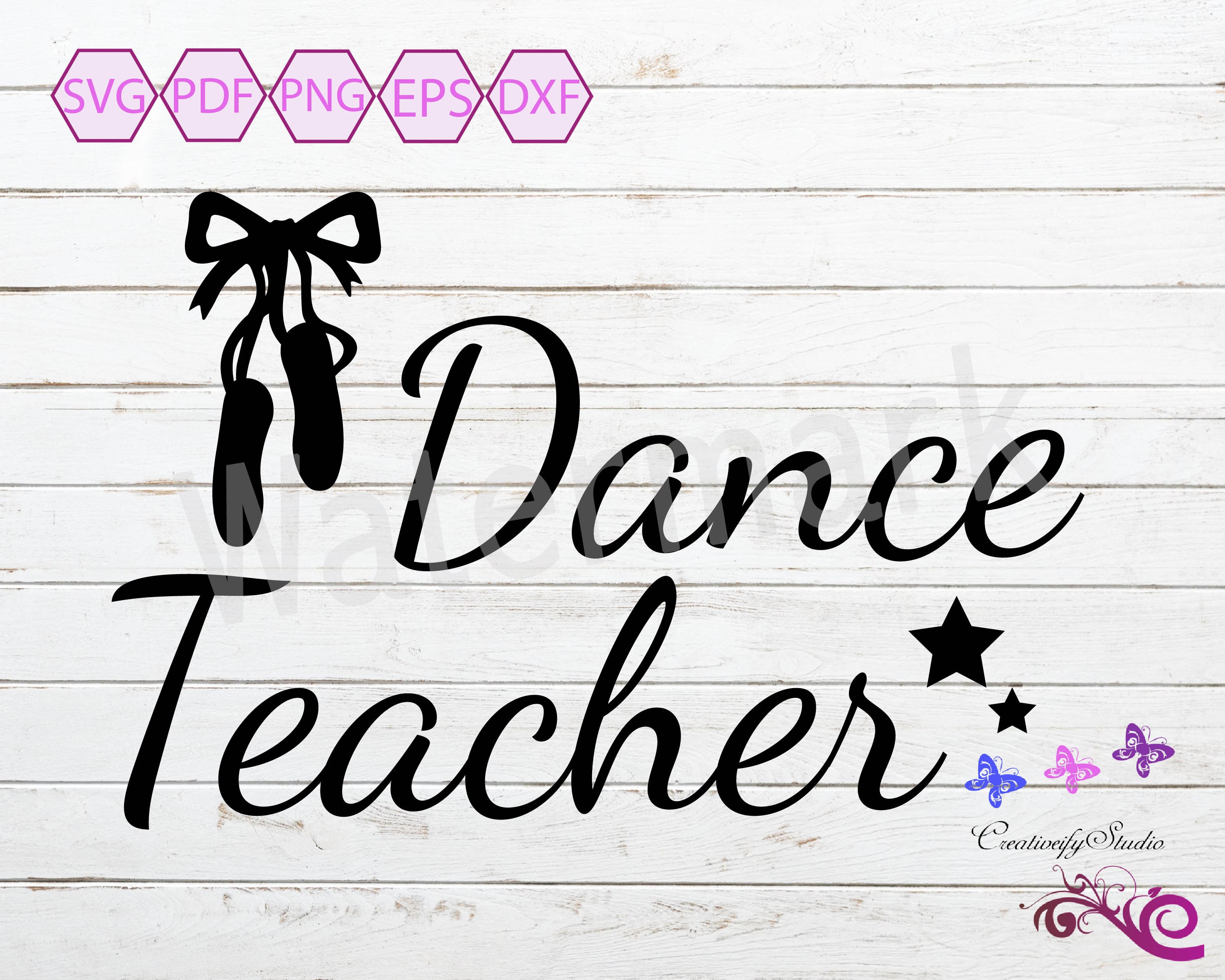 Download Dance Teacher SVG Love Dancing Vector Cricut Cut File | Etsy