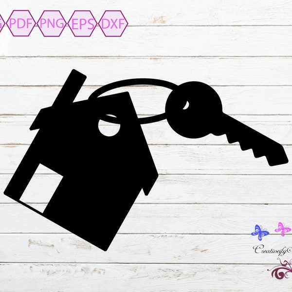 House & Key SVG, New Home, House Key, New House Purchase, Realtor Logo, Turnkey House, House Keys, Real Estate, Digital Download