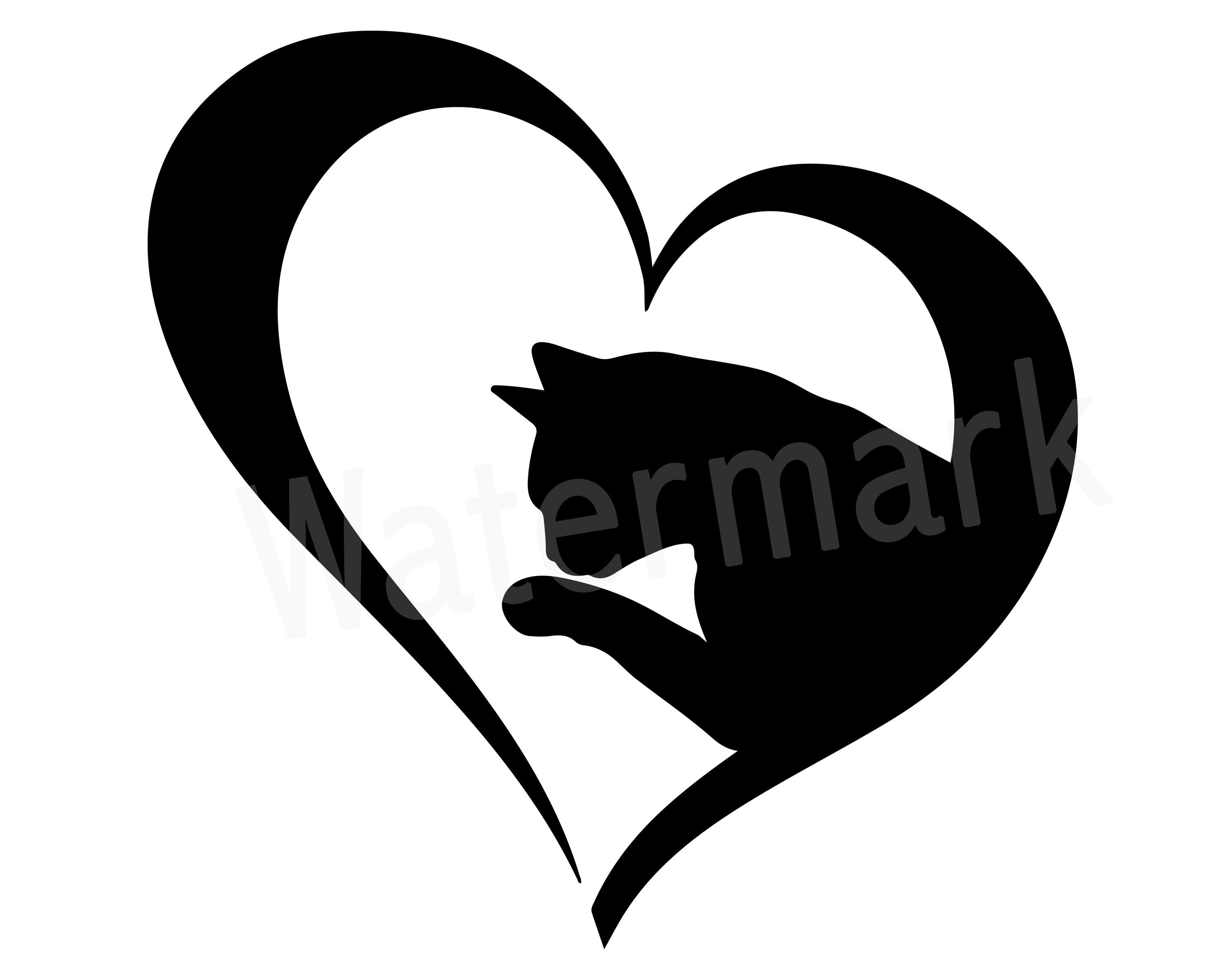 Cat Lover SVG Clipart Love Cats Cat Mom SVG Fur Mom Cat | Etsy