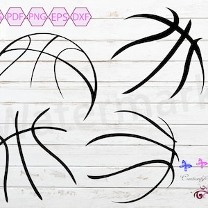 Basketball Stitches SVG, Basketball Laces, Basketball Vector, Basketball Silhouette, Sports Clipart, Commercial Use, Digital Download