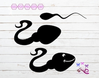 Sperm Clipart SVG, Baby Shower, Reproductive Cell, Fertilized Egg, New Mom, Sperm Donor, Sperm Silhouette, Father's Day, Digital Download