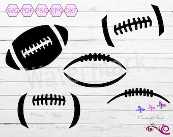 Football Stitches SVG, Football Laces, Football Vector, Football Silhouette Cut File, Sports Clipart, Commercial Use, Digital Download