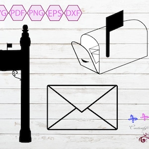 Mail SVG, Postal Service, Mail Bundle, Mail Box, Envelope SVG, Mail Delivery, Mailbox Post, Small Commercial Use, Digital Download